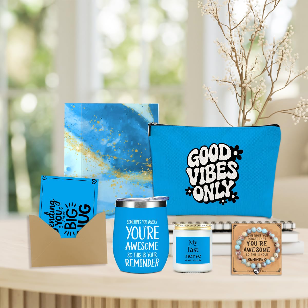 Birthday Gifts for Women, Inspirational Gifts for Women Teacher Boss Coworker Grandma Manager, Self Care Get Well Soon Gifts, Christmas Mothers Day Graduation Appreciation Friendship Gift Basket Set