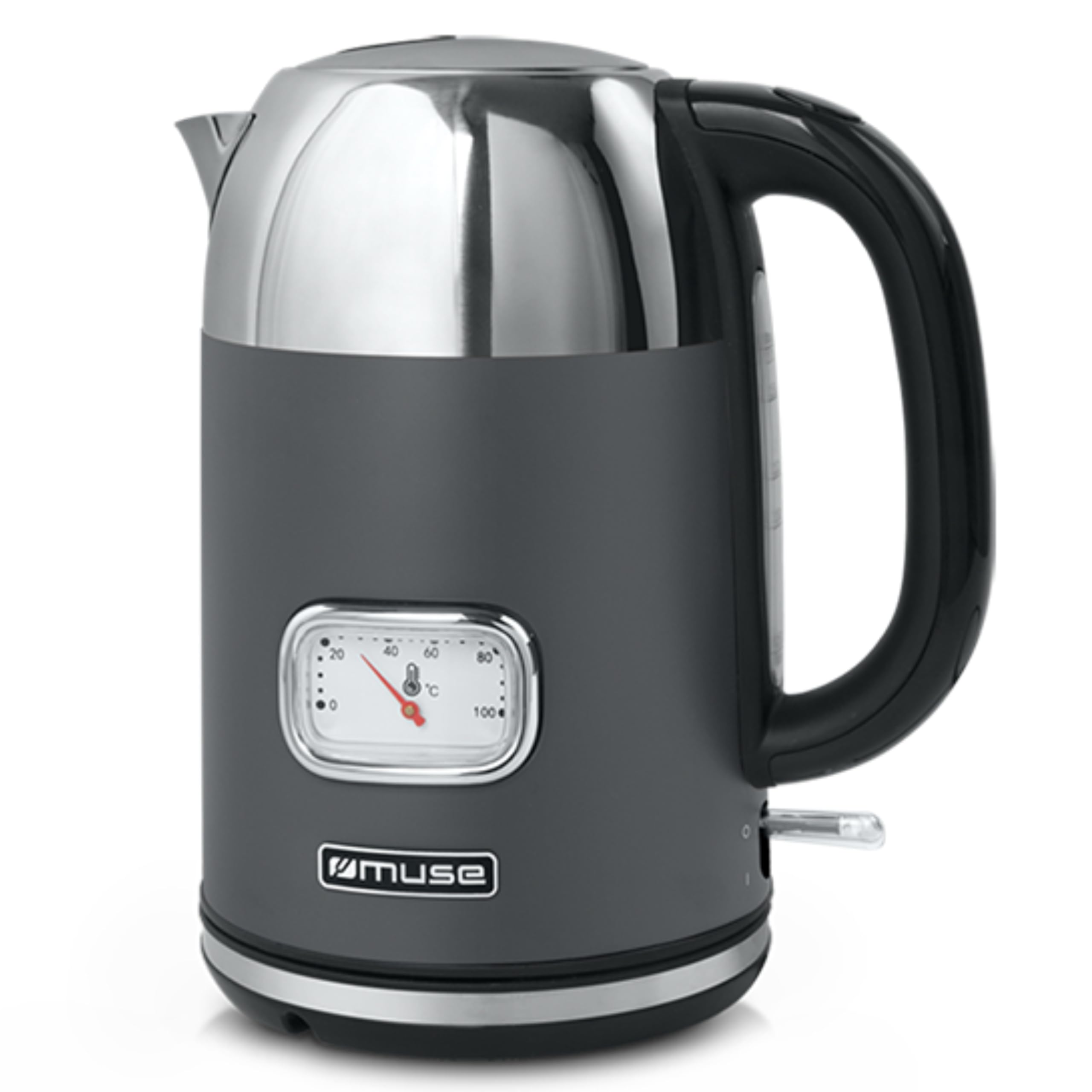 Bouilloire Sans Fil 1.7l 2200w Gris/inox - MS-020DG