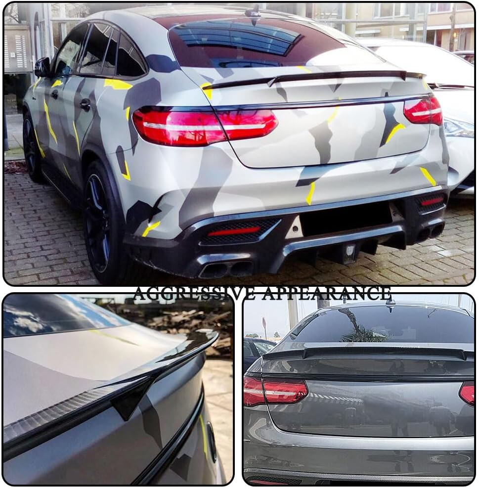 Carbon Fiber Trunk Spoiler for Mercedes-Benz C292 GLE350 GLE400 GLE450 GLE500 GLE550 GLE43 GLE63 AMG Coupe 2016-2019 Auto Rear Boot Lid Highkick Spoiler Wing Lip