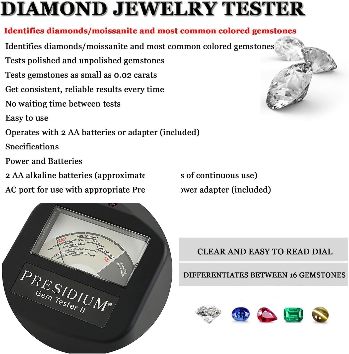 Gem Tester,Diamond Tester,Precious Metal Verifier