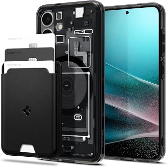 Spigen Ultra Hybrid MagFit Zero One Designed for Galaxy S25 Valentinus MagFit Wallet Card Holder Black