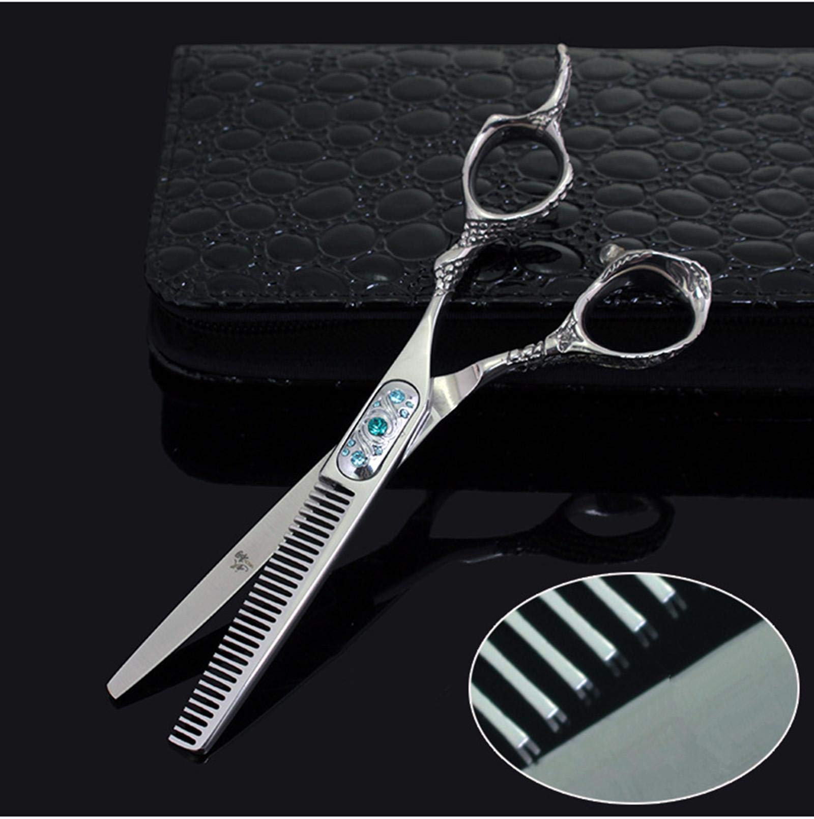 6,0 Pouces Ciseaux Ciseaux Set Ciseaux De Coupe De Cheveux en Acier Inoxydable Professionnel Outil De Façonnage Coiffeur pour Hommes Femmes Enfants Animaux Domestiques Salon