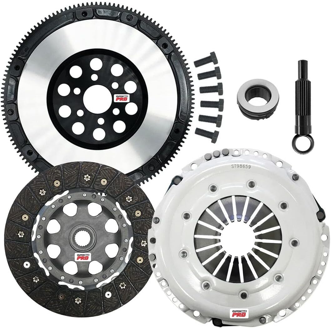 ClutchMaxPRO Performance Stage 2 Clutch Kit Compatible with 1997-2005 A4 A4 Quattro Turbo 1998-2005 VW Passat B5 B6 1.8L 1.8T (CP02027HDR-ST2)