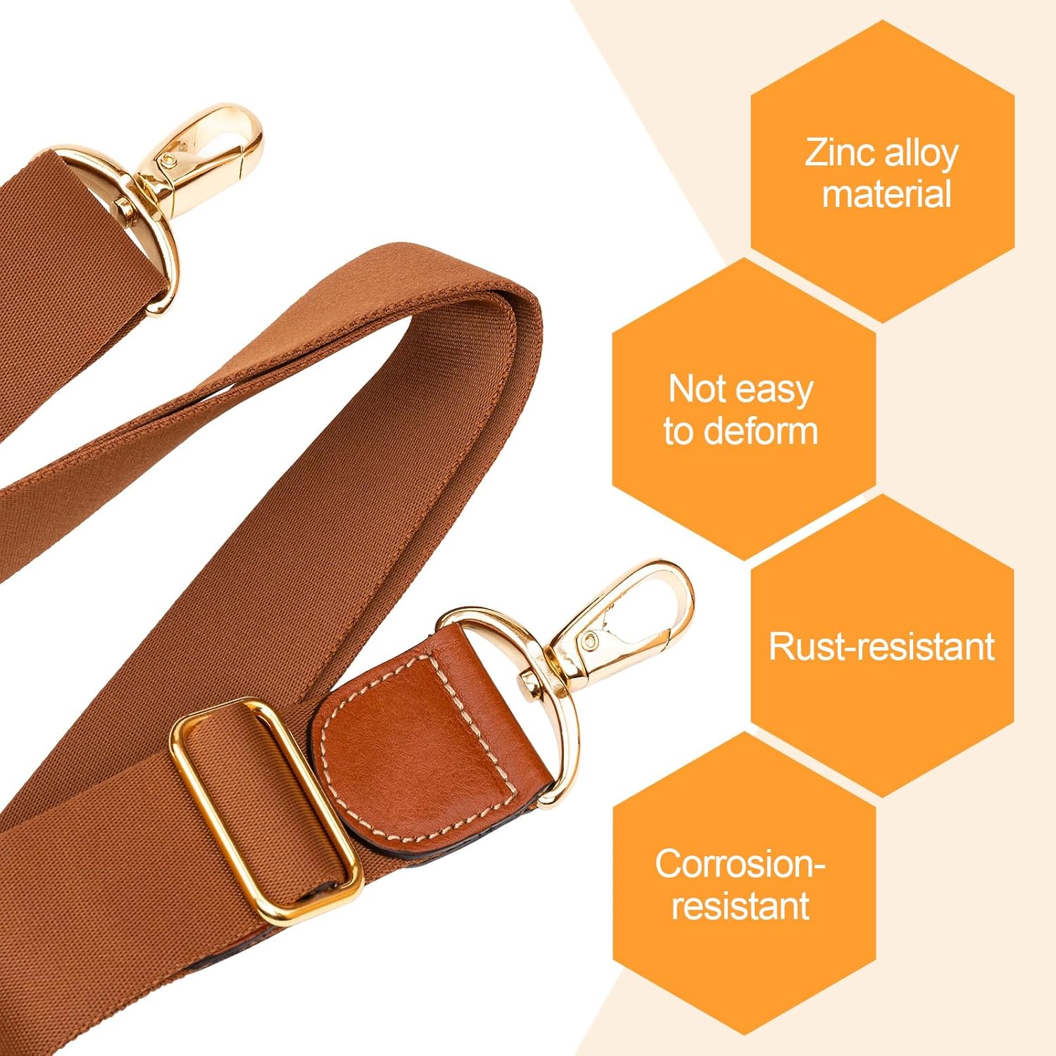 uxcell 8pcs Flat Metal Slide Buckle 1" 1.2" 1.5" 2" Adjustable Buckles Webbing Strap Fastener Tri Glide Adjuster Slider - Image 5