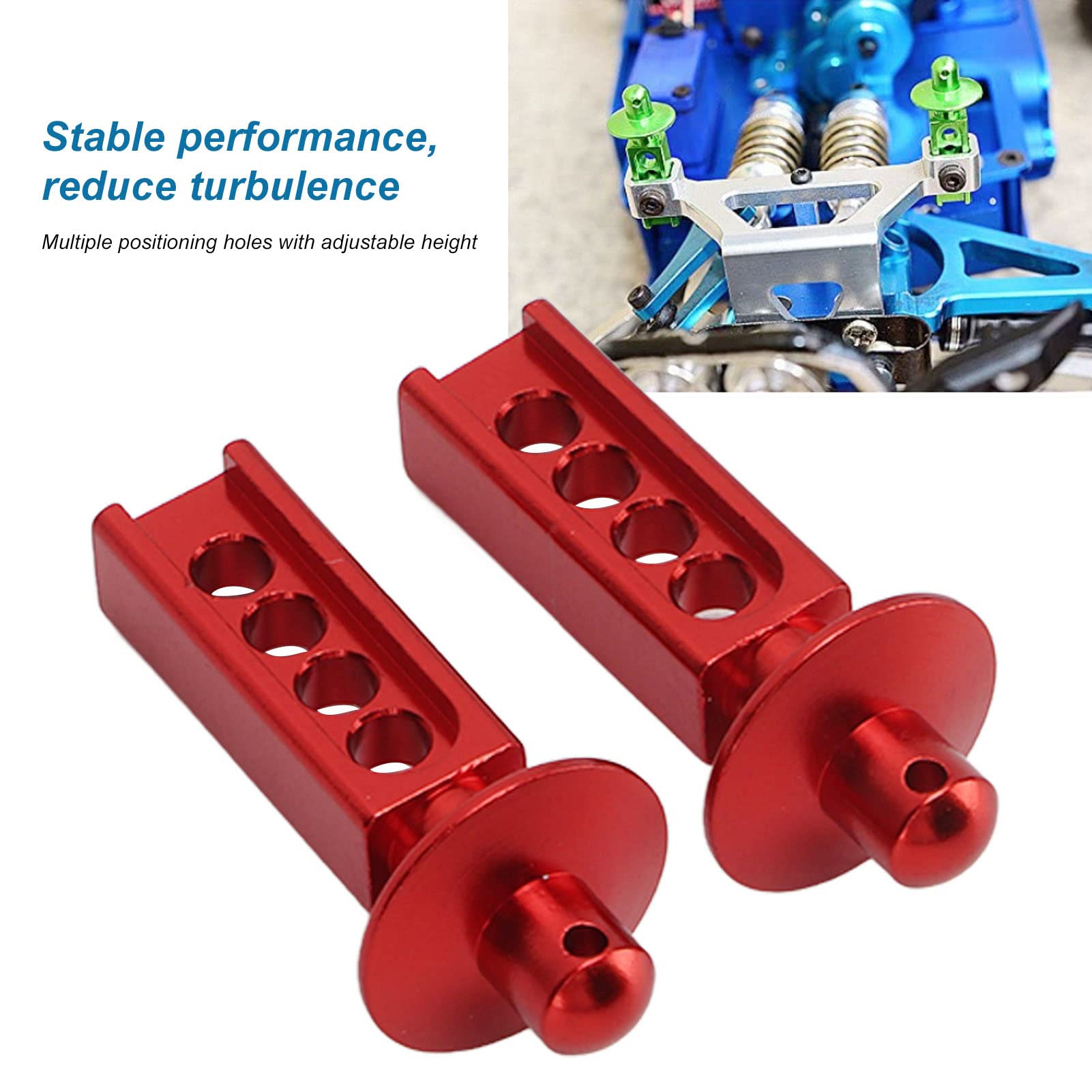 SUPPORTS DE POTEAU de corps RC en aluminium 1:16, 2 pièces, accessoire
