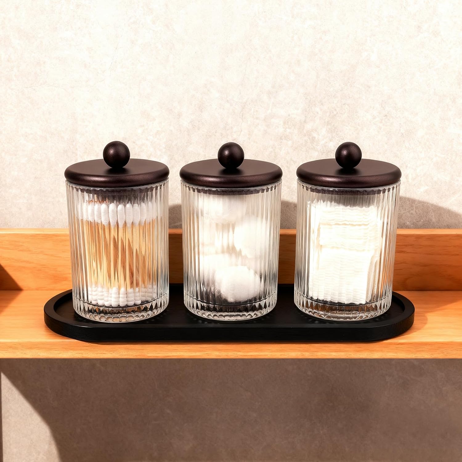 SheeChung Qtip Holder Dispenser Classic Ribbed