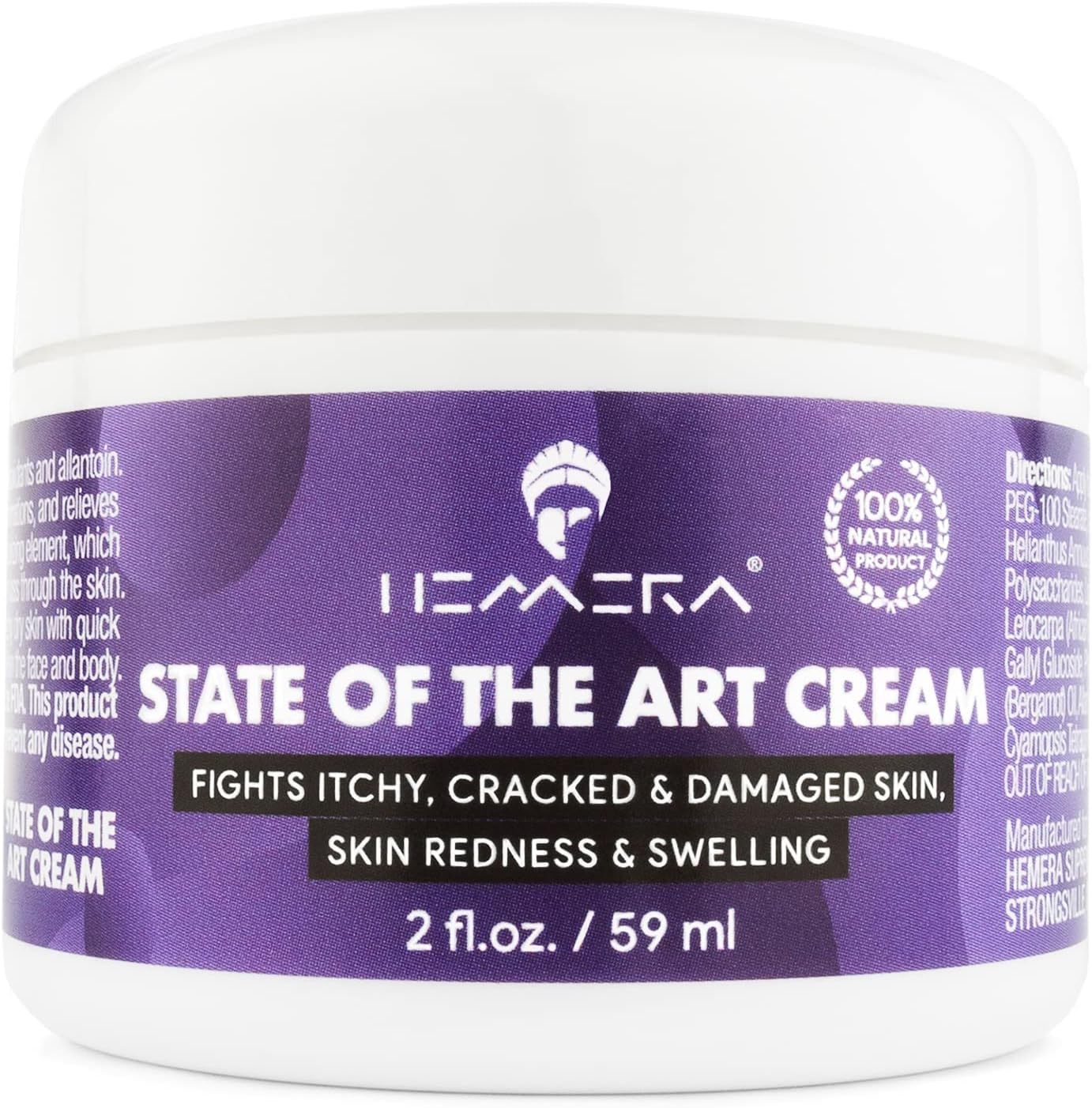 STATE OF THE ART CREAM, Intensive Moisturizing Cream for Dry, Itchy and Sensitive Skin, Face and Body - Cream for Eczema, Psoriasis, Rosacea