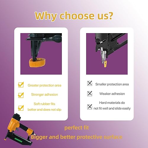 Miniatura 4 de Almohadilla de seguridad de repuesto para clavadora Bostitch SB-1664FN, 4148000, 5335001, 6240001 (paquete de 3)