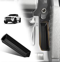 Muslogy Center Console Inserts Compatible with 2024 2025 Tacoma Accessories Middle Console Gear Shift Waterproof Silicone Inserts Beside Handbrake Gear Shift Storage Organizer (Won't fit 4Runner)