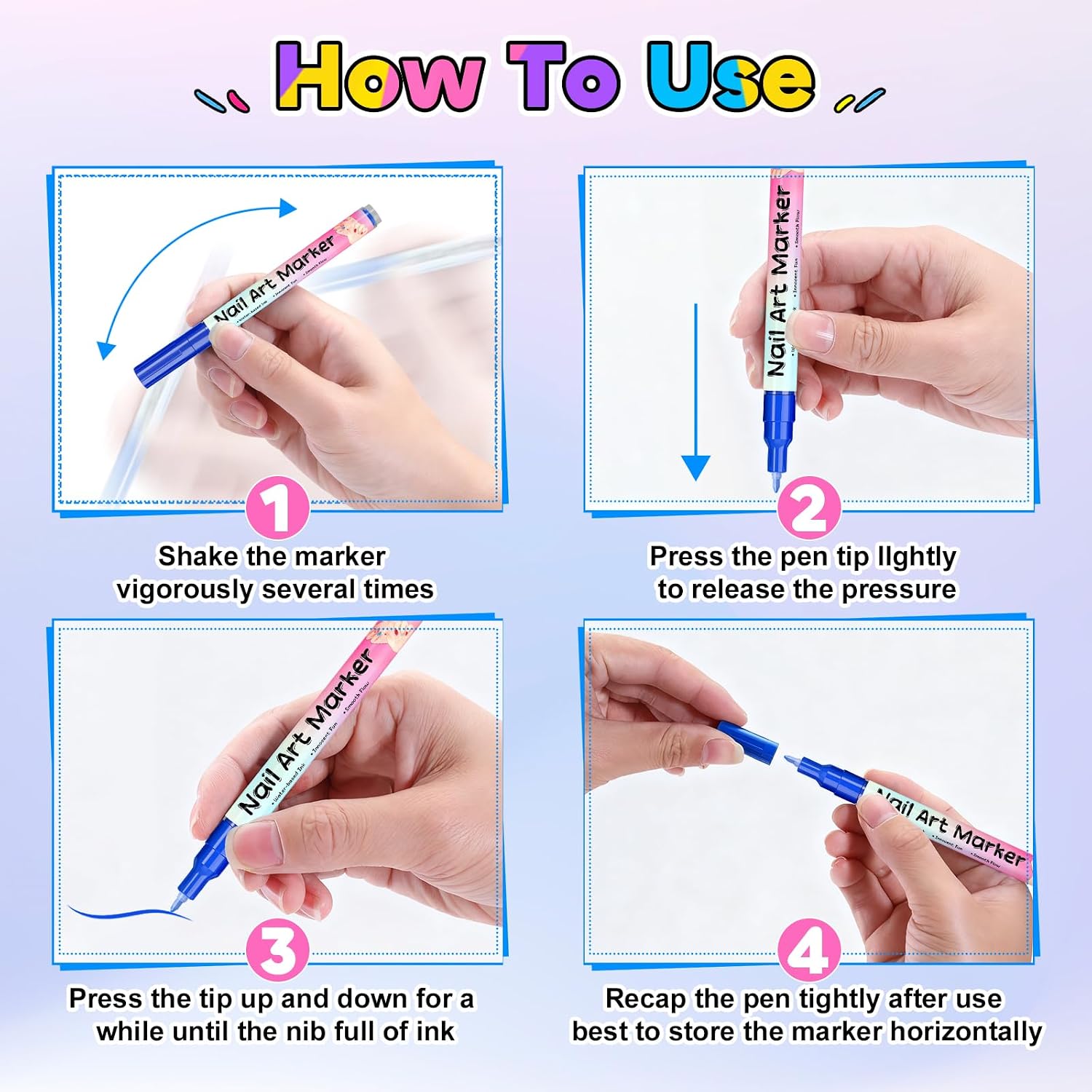 12 Colors Nail Art Pens Set, Nail Art Markers with 15pcs Nail stickers, 0.5mm Acrylic Painted Pen for Gel Nails,Dotting Painting Pen Quick-drying for DIY Manicure Tools (0.5mm 12color)