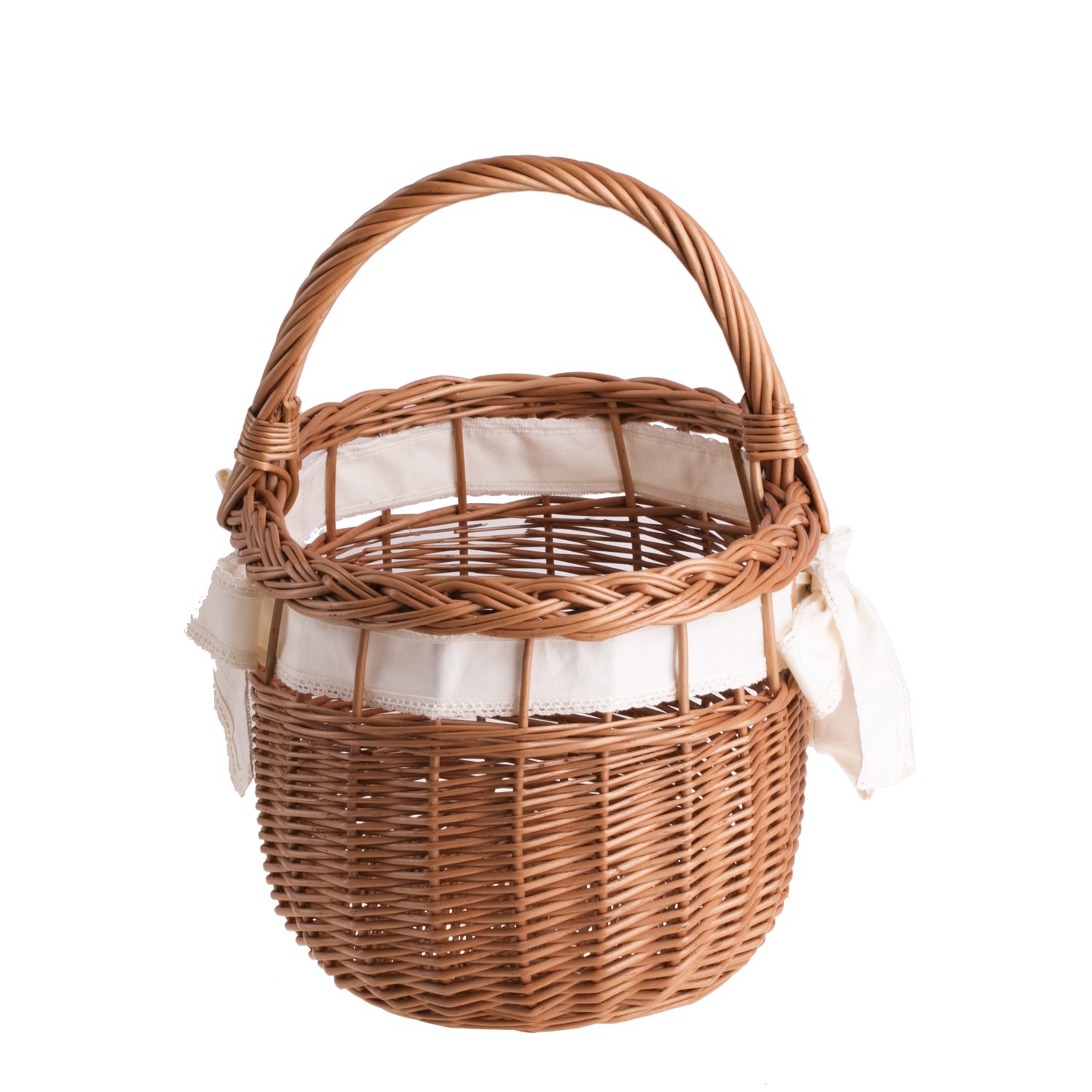 e-wicker24 Koszyk na zakupy z wikliny, kosz zakupowy, kosz na prezent