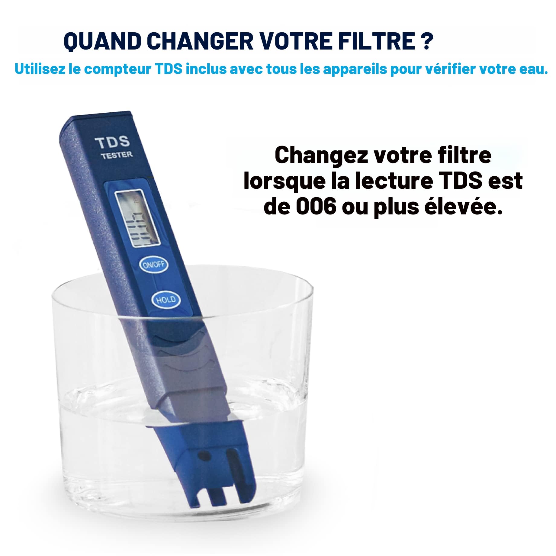 Zerowater Filtre de replacement à 5 étapes, certifiée NSF pour la réduction des particules de plomb, les métaux lourds et les SPFO/APFO, 4 Pack, Blanc