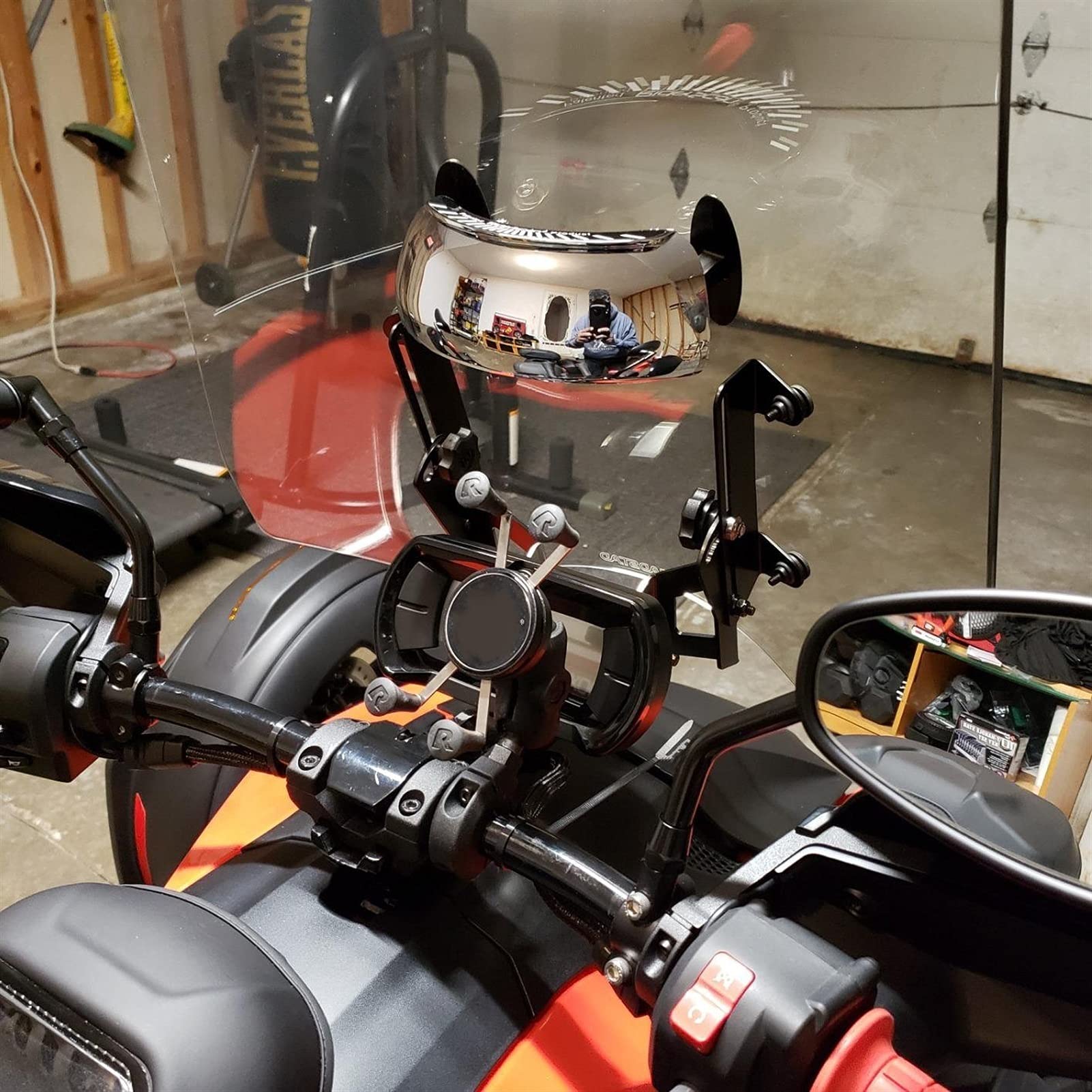Rétroviseurs De Sécurité Rétroviseurs Moto pour Kawasaki pour Y&amaha Mt07 Mt09 MT 09 pour B&M&W R1200GS R1250GS Rétroviseur
