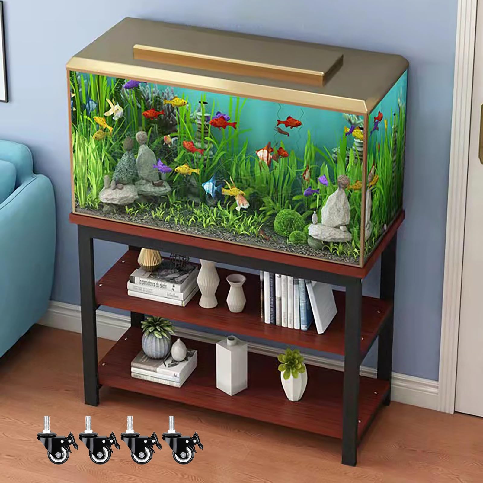 Support pour aquarium à plusieurs niveaux étagère robuste terrarium élevage