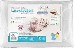 Travesseiro para Bebê Látex Lavável- Capa em Percal 180 frios - Integralmente lavável em máquina - P/fronhas 30x40cm - Fibrasca