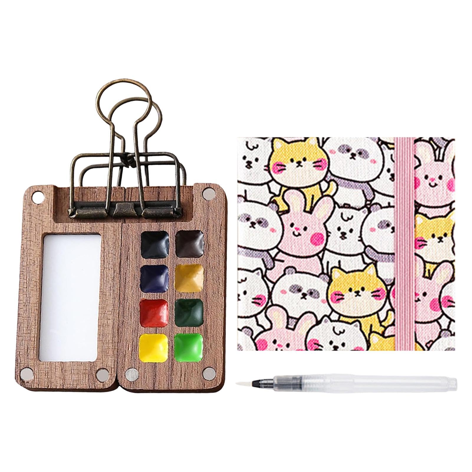 Amazon.co.jp: 水彩絵の具セット、ペイントパレットトラベルキット