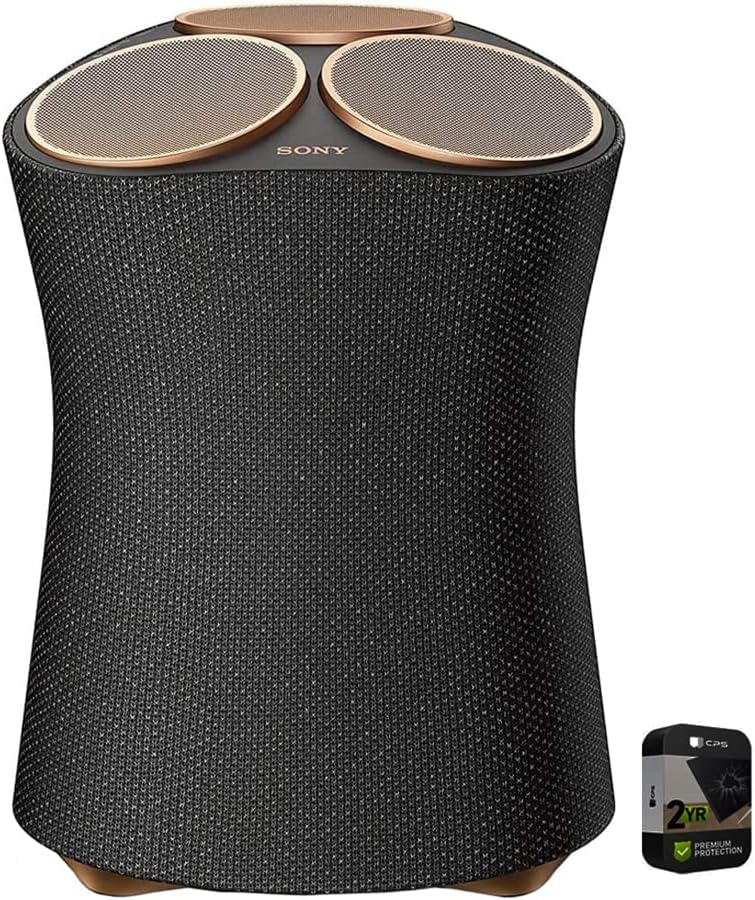 Sony SRSRA5000 360 Reality Audio Premium Altavoz Bluetooth inalámbrico (renovado) paquete con 2 años de protección mejorada CPS