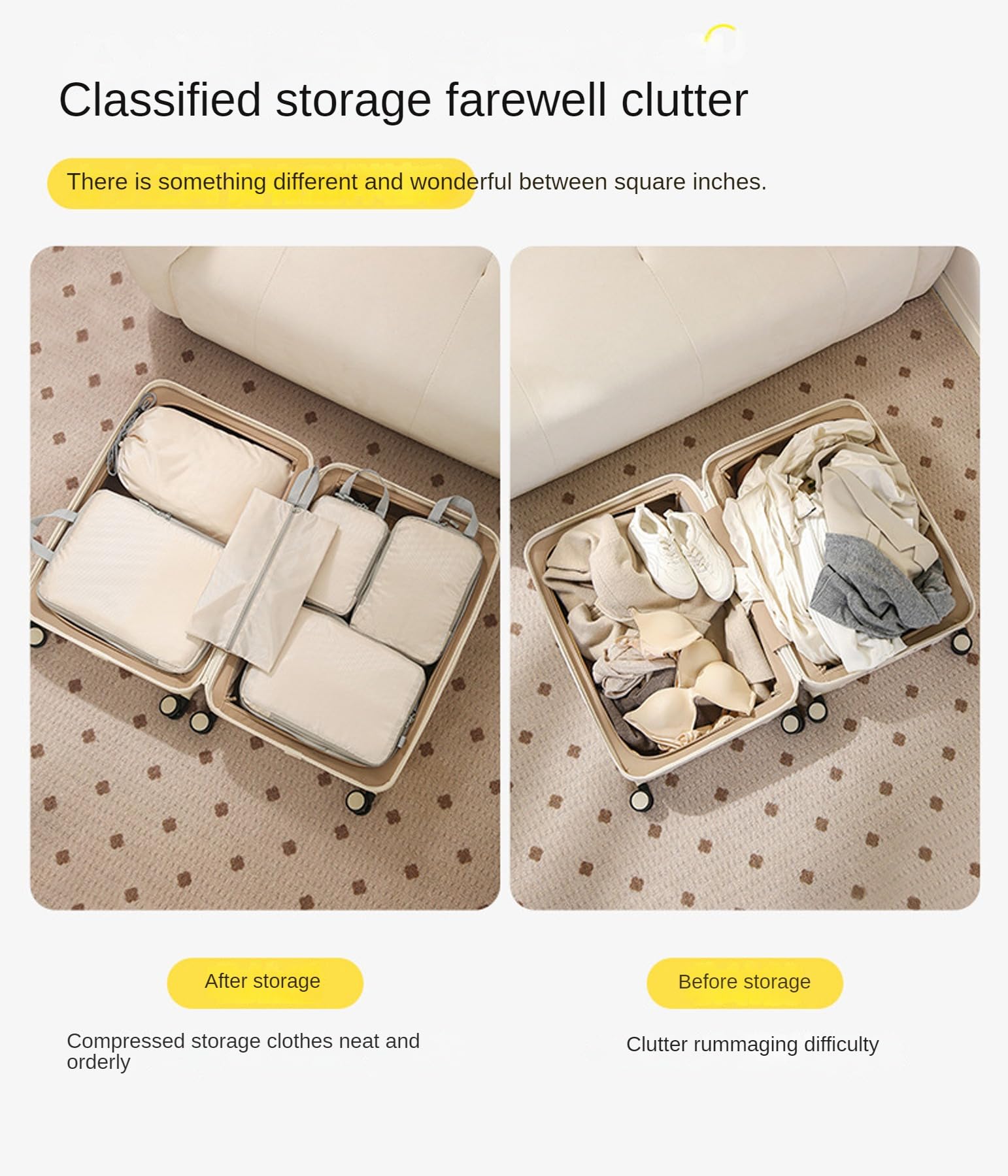 Torba kompresyjna do bagażu, 10 sztuk, niezbędna, zajmuje mało miejsca, lekki organizer do bagażu (czarny)