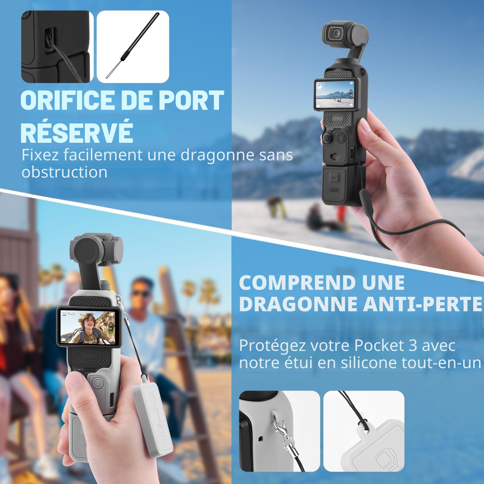 BRDRC Pocket 3 Creator Combo Coque en silicone