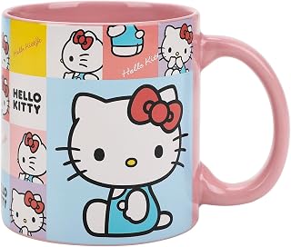 Bioworld Hello Kitty 16 Oz Pink Ceramic Mug