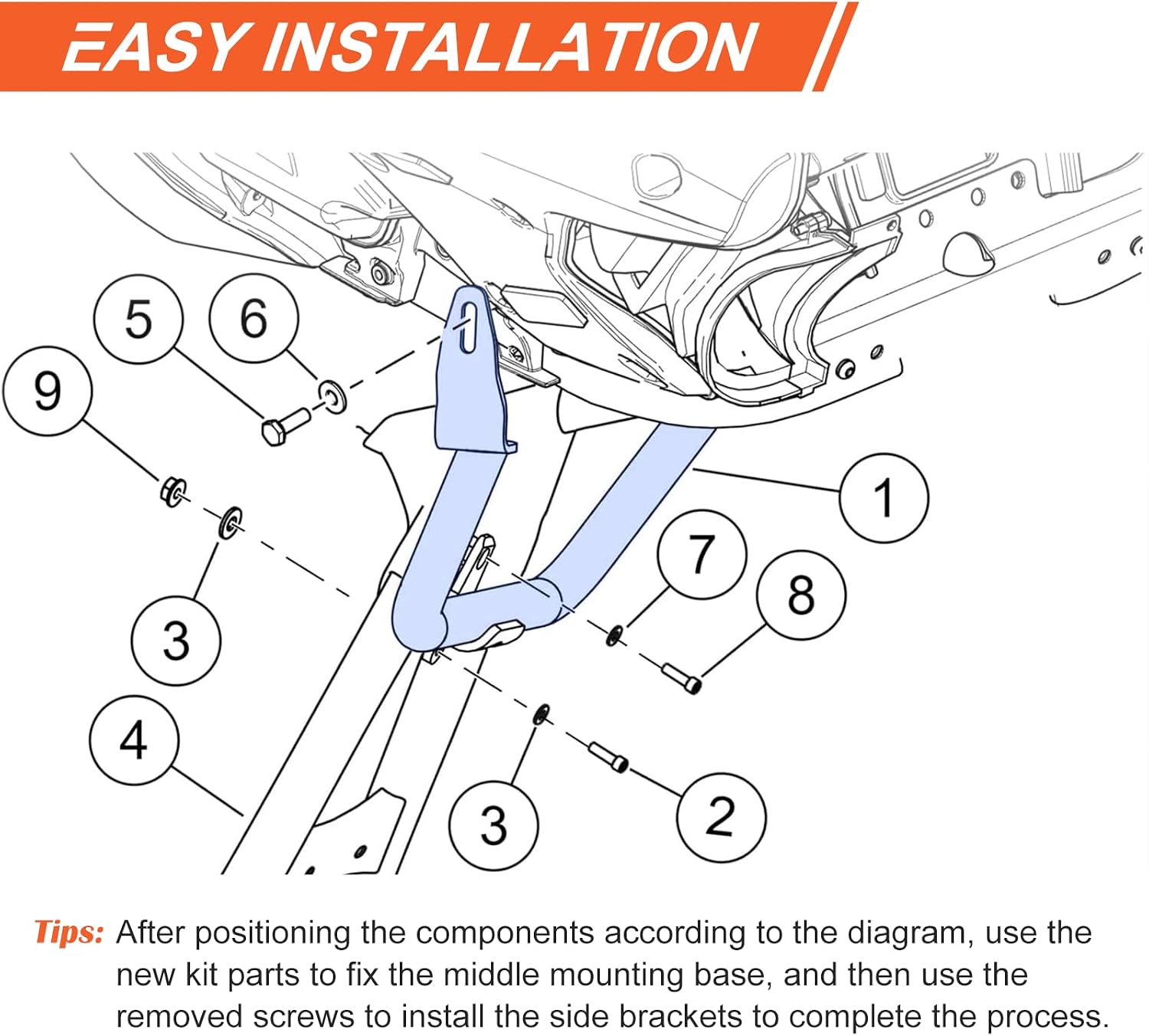 Road Glide Fairing Support Bracket Fits for Harley Touring 2015-2023 Road Glide CVO Limited Special Ultra Models