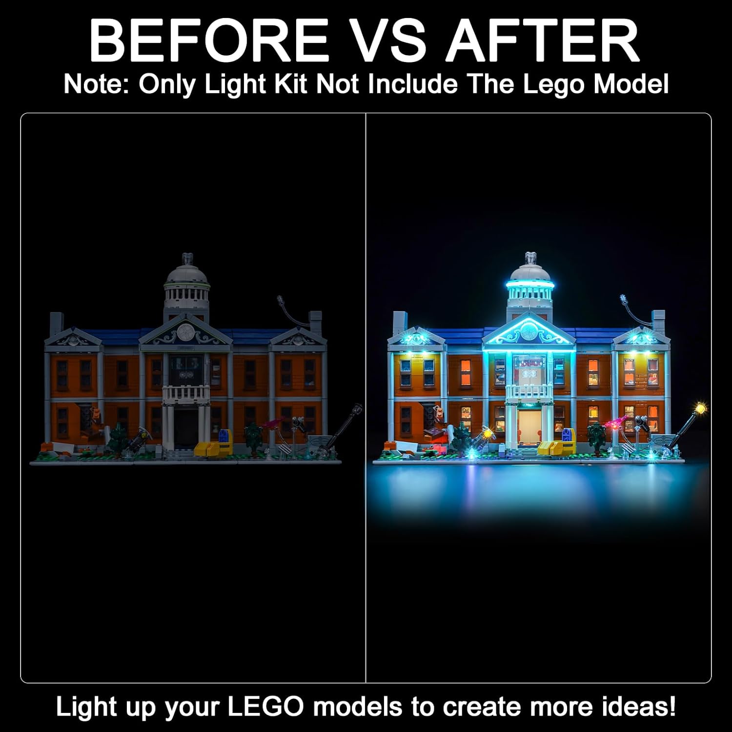 Upgraded Led Light Kit Compatible with Lego X-Men: The X-Mansion Building Set, Lights Decoration Compatible with Lego 76294, Best Gifts for Adults (Model Not Included)