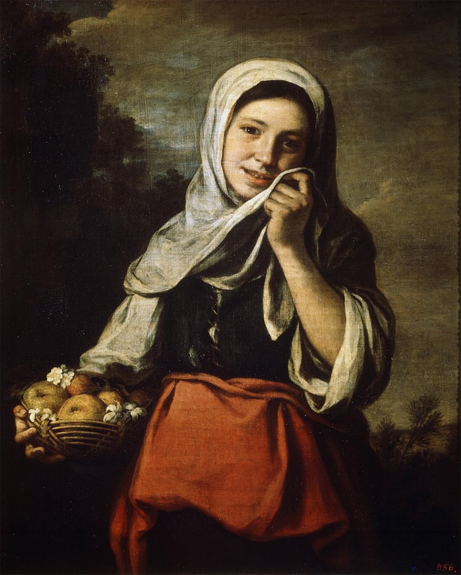 POSTERIIk Famous Print Pop Art Wall Art Graffiti Girl Selling Fruit by Bartolomé Esteban Murillo Art Prints for Home Decor 60x90cm