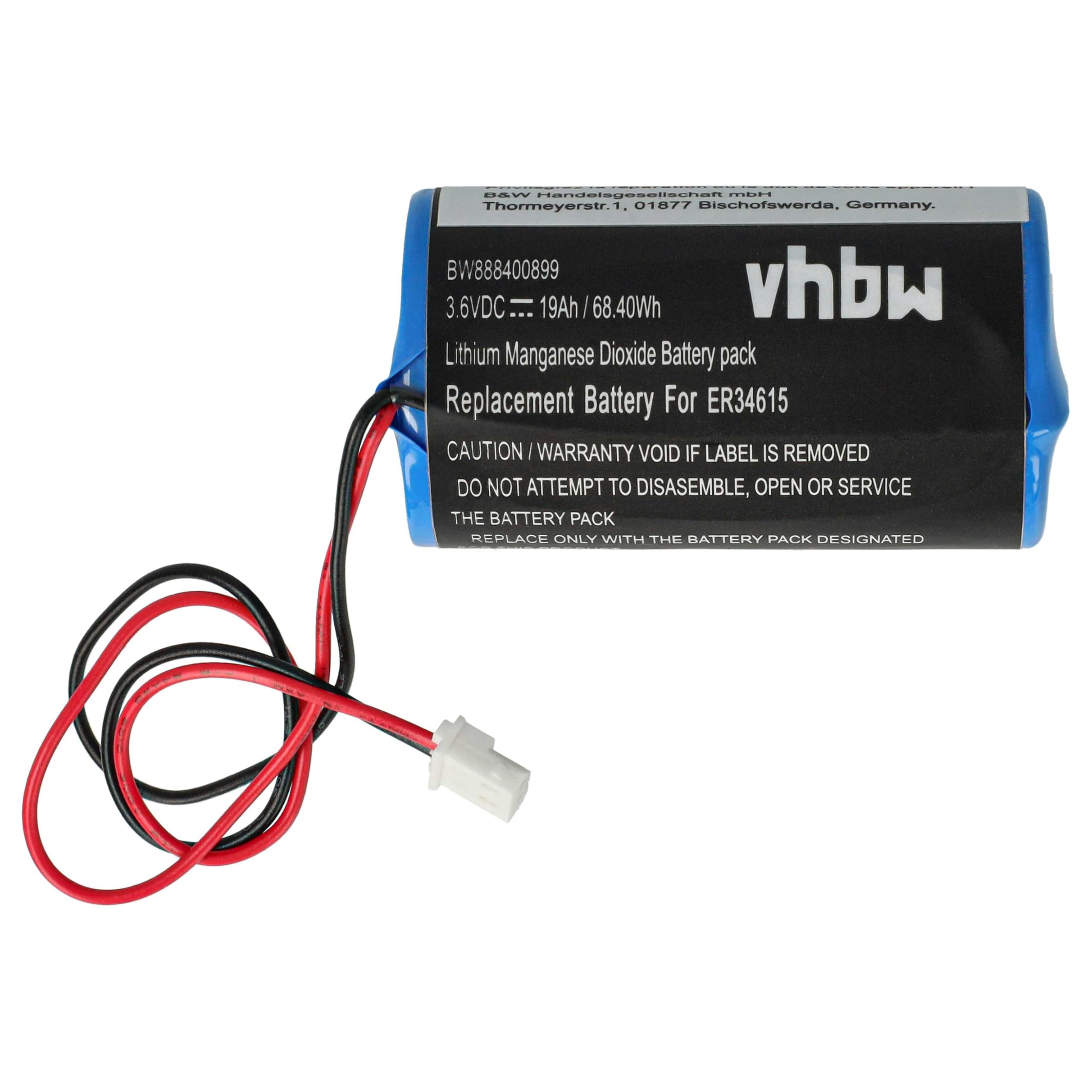 Batteria 3.6V Per Sirena Allarme Visonic Powermax - Modelli MCS-710, MCS-730 - Litio ER34615
