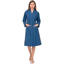 TowelSelections Womens Waffle Robe Kimono Spa Bathrobe Soft Shower Bath Robe for Women XS to XXL