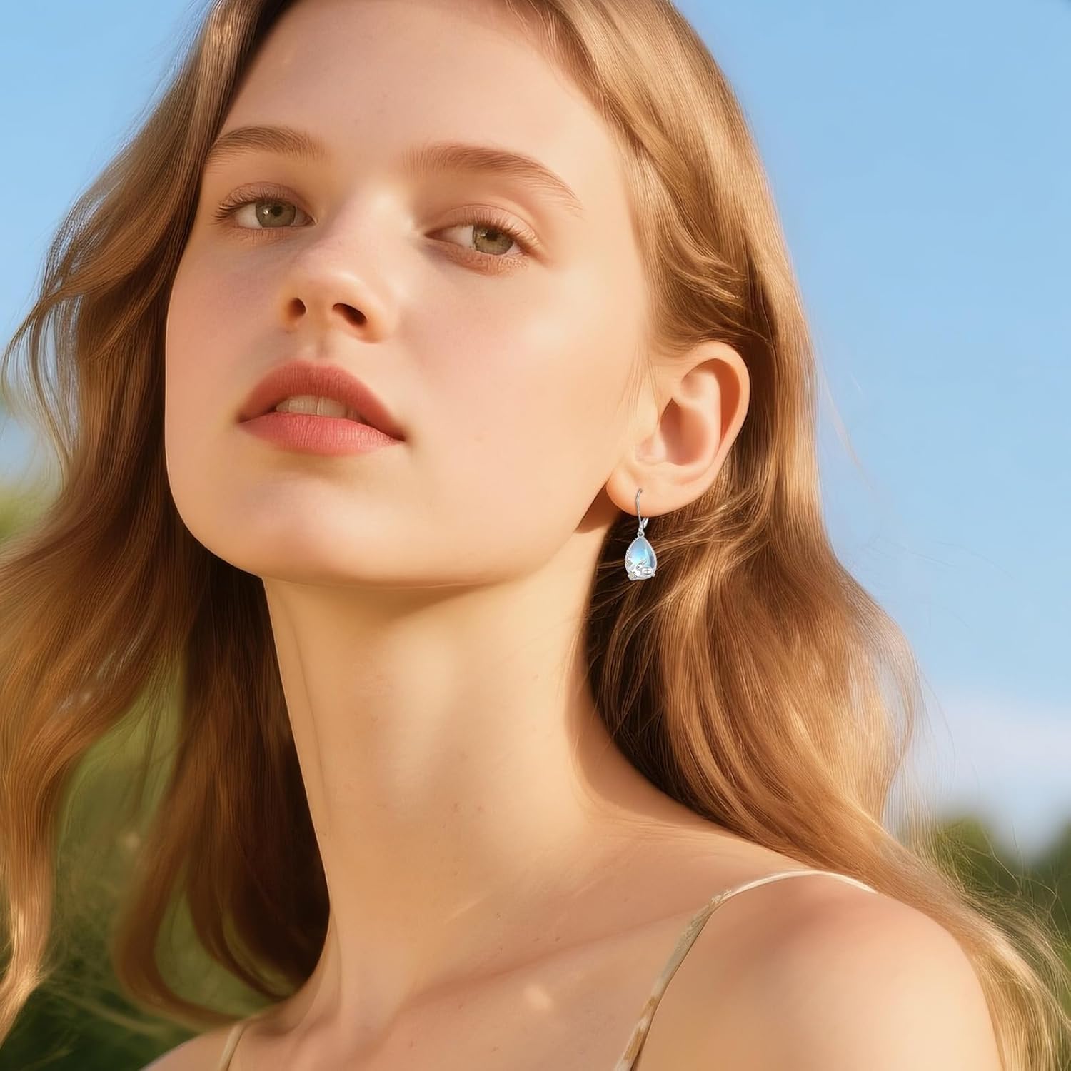 Dangle Earrings 925 Sterling Sliver Highland Cow/Dragonfly/Bunny/Mountain/Tree of Life/Butterfly/Earrings Jewelry Gifts For Women Female Mother Animal Lover