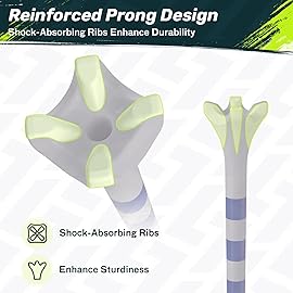 SAPLIZE Upgraded Plastic Golf Tees, Pack of 120 (1-1/2\'\' & 3-1/4), Engineered to Reduce Friction & Side Spin, Unique Golf Gifts for Golfers, Blue