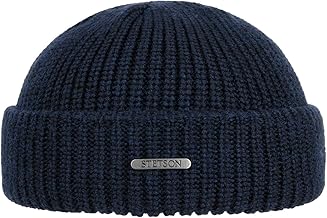 Stetson Nashville Women's / Men's Knitted Beanie Hat - Made in Italy Wool Knitted Beanie with Cuff, Docker Autumn/Winter