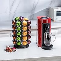 Vista 2 de Rice Rat Soporte para carrusel de cápsulas de café con almacenamiento central adicional para cápsulas VertuoLine (más de 40 cápsulas)