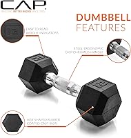 Vista 280 de CAP Barbell - Mancuerna recubierta Varias opciones de pares y conjuntos