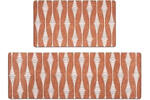 FRESHMINT Anti Fatigue Kitchen Mats for Floor - 2 Piece Set