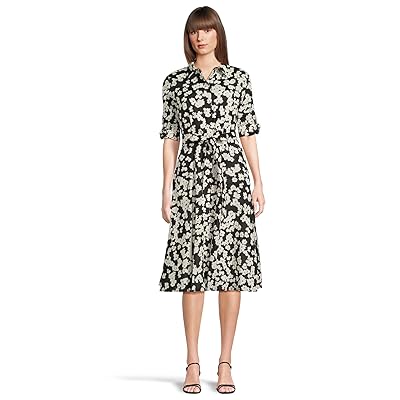 Calvin Klein Floral Cotton Shirt Dress Women