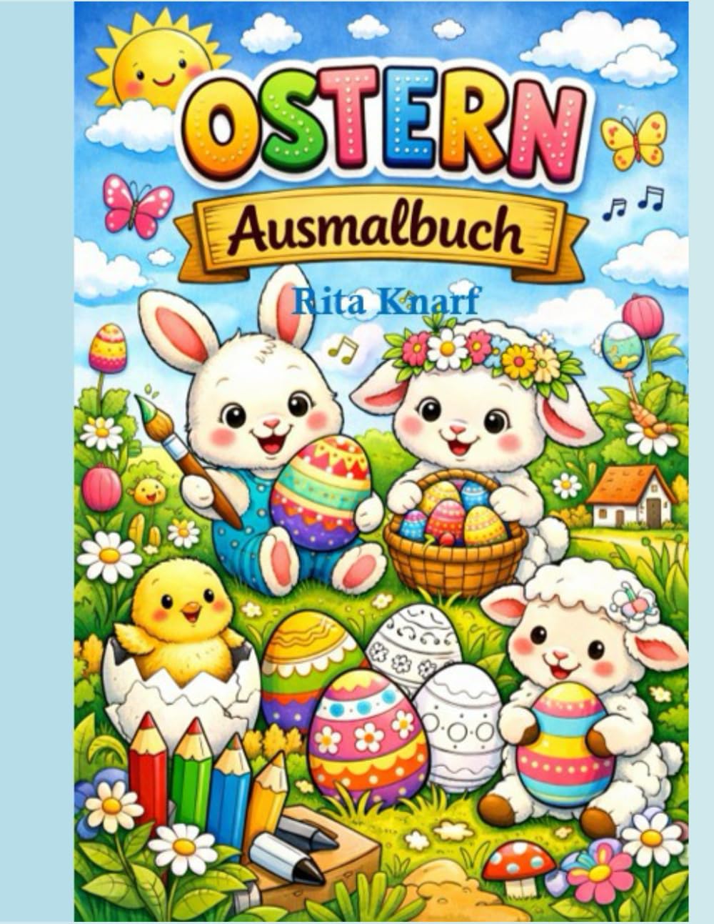 Ausmalbuch Ostern ab 6 Jahren: 37 Ausmalbilder auf Einzelblatt