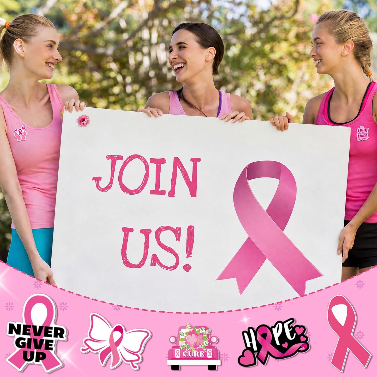 200 Pcs Breast Cancer Awareness Pins Bulk Pink Ribbon Pins for Women image 5