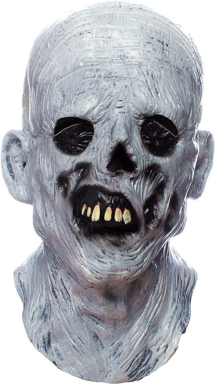RAPGET Zombie Mask - Creepy Old Man Latex Full Head Mask for Halloween Party