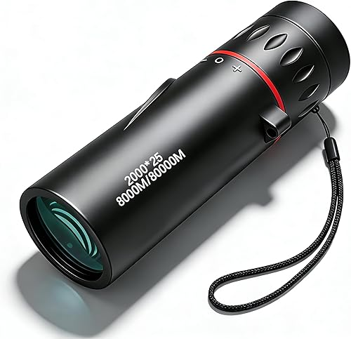 Mini telescopio monocular, HD de alta definición 25X con revestimiento multicapa, diseño impermeable y compacto para adultos y niños, para