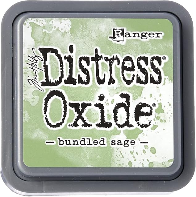 Ranger Tim Holtz Distress Oxide Pad-Bundled Sage, Synthetic Material, Green, 7.5 x 7.5 x 1.9 cm