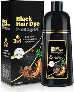 cosmpro Black Hair Dye Shampoo 3 in 1 Champu Para Canas for Gray Hair Coverage, Natural Herbal Black Hair Color Shampoo for Women, shampoo para pintar el cabello