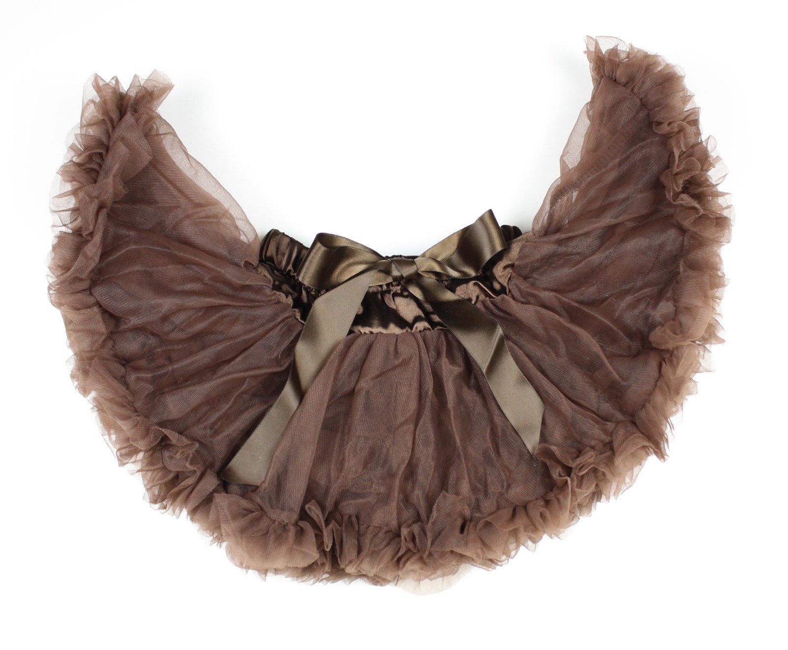 Petitebelle Women's Brown Plain Newborn Baby Pettiskirt Skirt Tutu Dress Girl Clothing Nb-12M (Brown)