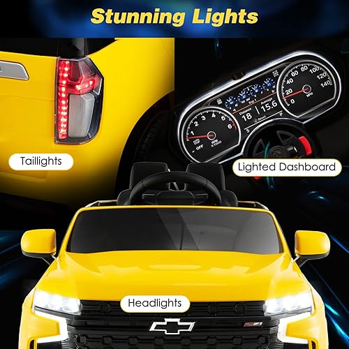 Miniatura 8 de Costzon Vehículo eléctrico Chevrolet Tahoe con licencia de 12 V con control remoto de 24 G velocidad altabaja música luces MP3USBFM suspensión de