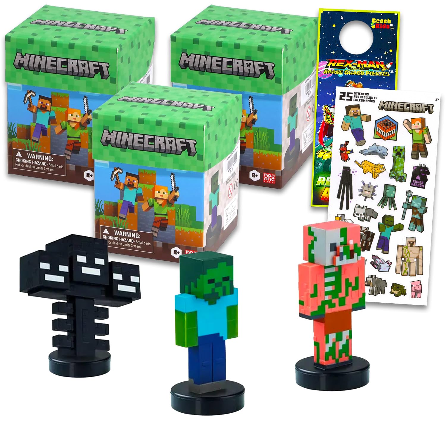 Amazon.com: Minecraft Blind Box Set for Kids - Bundle with 3