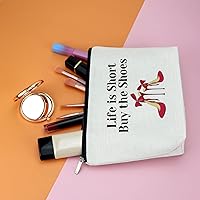 Vista 5 de Regalo para amantes de los zapatos, regalos de cumpleaños para amigas, bolsa de maquillaje, regalo de moda para mujeres, regalo de amistad