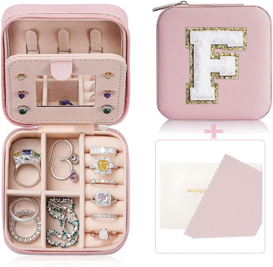 Small Travel Jewelry Case, Mini Travel Jewelry Box