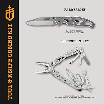 Gerber Gear 2 Piece Multitool and Knife Combo Tool Kit,31-003851