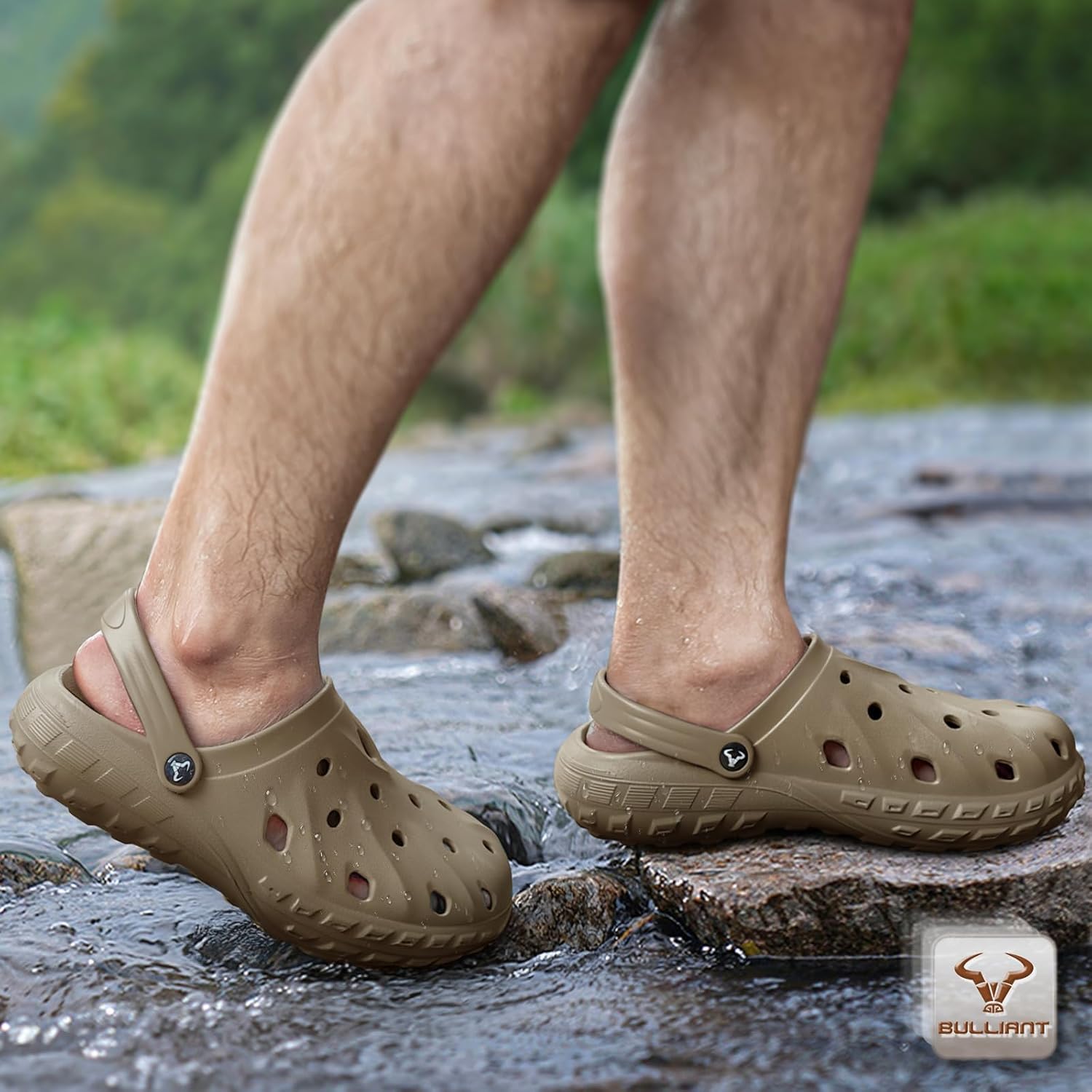 BULLIANT Men Clogs,Comfortable Mules Sandals for Men Women Cushioned Footbed Arch Support-EVA Ligthweight - Image 6