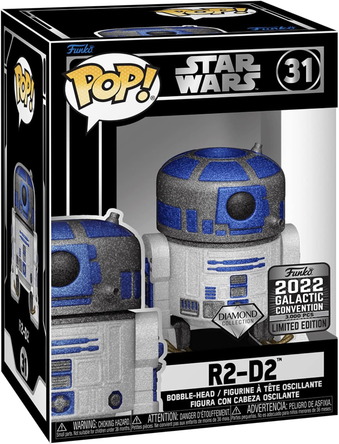 Pop Star Wars : R2-D2 Diamond # 31 - Galactic Convention 2022 (5000ex)
